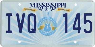 MS license plate IVQ145