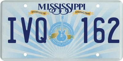 MS license plate IVQ162