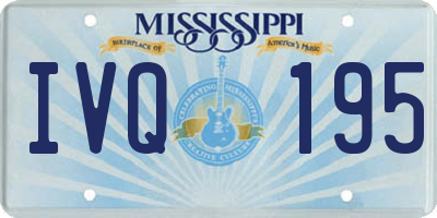 MS license plate IVQ195