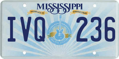 MS license plate IVQ236