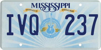 MS license plate IVQ237