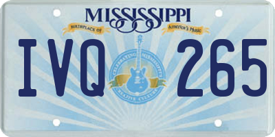 MS license plate IVQ265