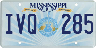 MS license plate IVQ285