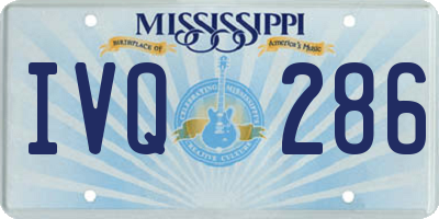 MS license plate IVQ286