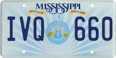MS license plate IVQ660