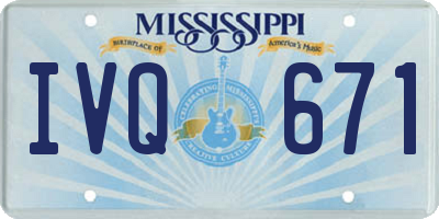 MS license plate IVQ671