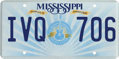 MS license plate IVQ706