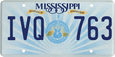 MS license plate IVQ763