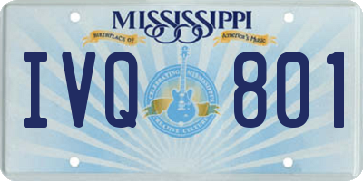 MS license plate IVQ801