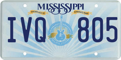 MS license plate IVQ805