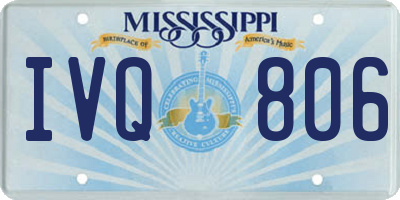 MS license plate IVQ806