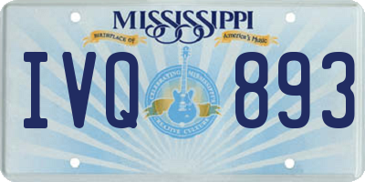 MS license plate IVQ893