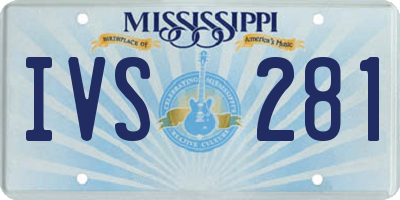 MS license plate IVS281