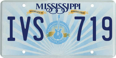 MS license plate IVS719