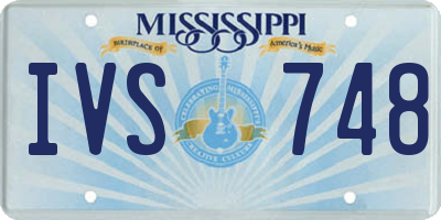 MS license plate IVS748