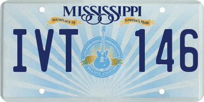 MS license plate IVT146