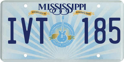 MS license plate IVT185
