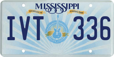 MS license plate IVT336