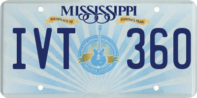 MS license plate IVT360