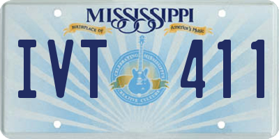 MS license plate IVT411