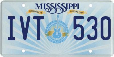 MS license plate IVT530