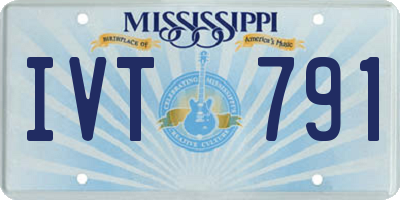 MS license plate IVT791