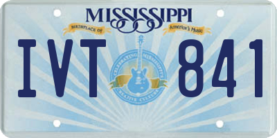 MS license plate IVT841