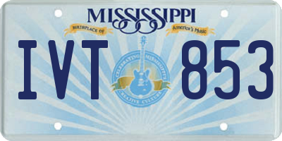 MS license plate IVT853