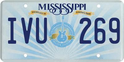 MS license plate IVU269