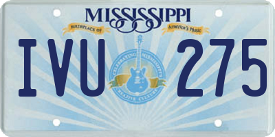 MS license plate IVU275