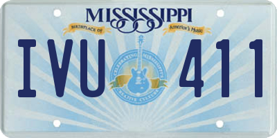 MS license plate IVU411