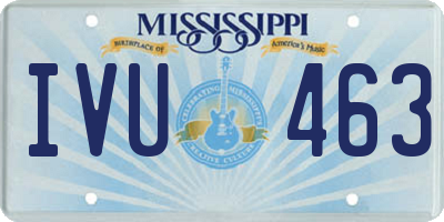 MS license plate IVU463