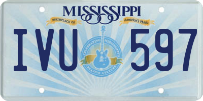 MS license plate IVU597