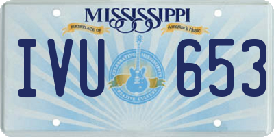 MS license plate IVU653