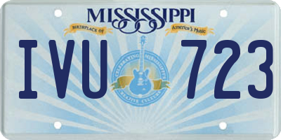 MS license plate IVU723