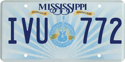 MS license plate IVU772
