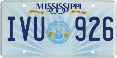 MS license plate IVU926