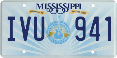 MS license plate IVU941