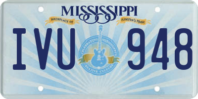 MS license plate IVU948