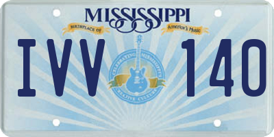 MS license plate IVV140