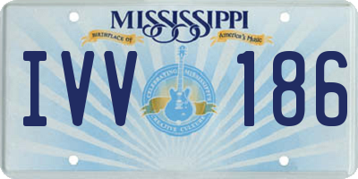 MS license plate IVV186