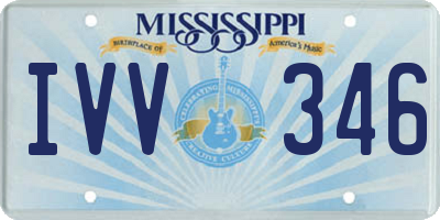 MS license plate IVV346