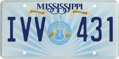 MS license plate IVV431