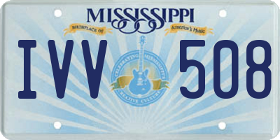 MS license plate IVV508