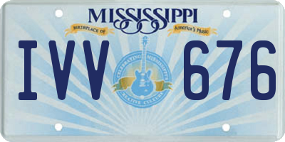 MS license plate IVV676