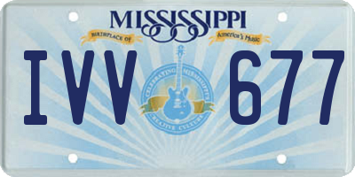 MS license plate IVV677