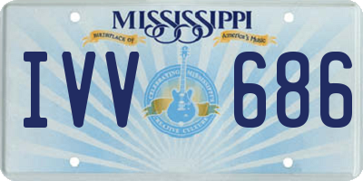 MS license plate IVV686