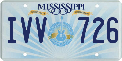 MS license plate IVV726