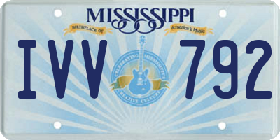 MS license plate IVV792