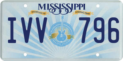 MS license plate IVV796